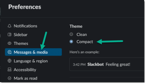 Slack Preference Compact