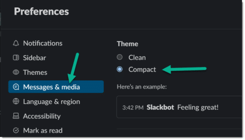 Slack Preference Compact