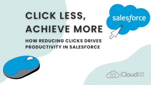 Mouse and arrow clicking Salesforce